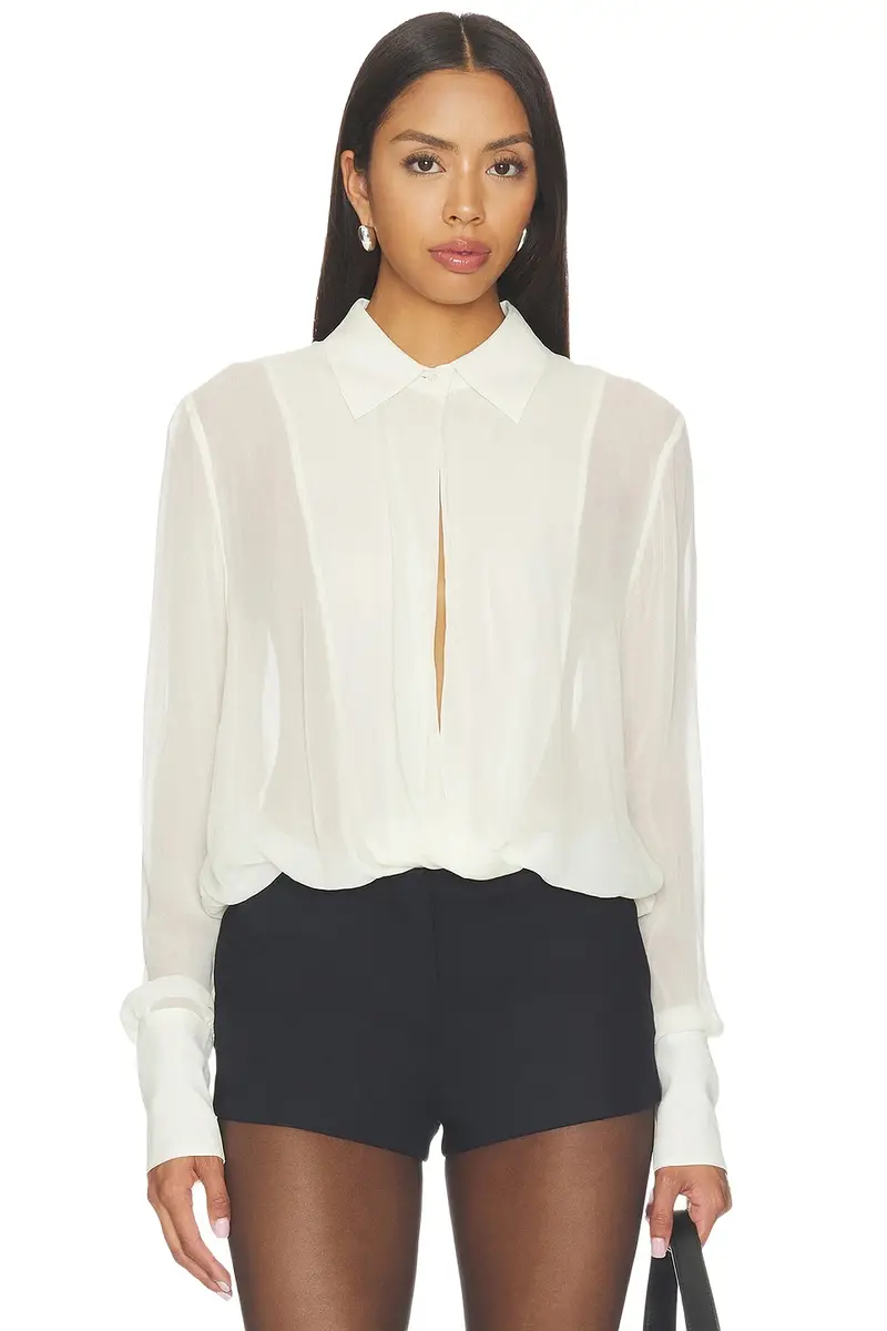 ÉTERNE Vivi Viscose Georgette Blouse