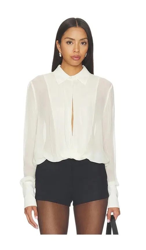 ÉTERNE Vivi Viscose Georgette Blouse