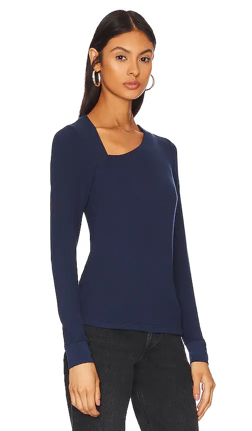 LA Made Ysabel Angled Neckline Top | Thumbnail 2 LA Made Ysabel Angled Neckline Top | Thumbnail 2