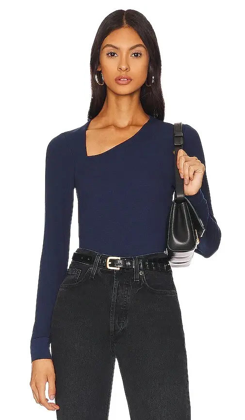 LA Made Ysabel Angled Neckline Top