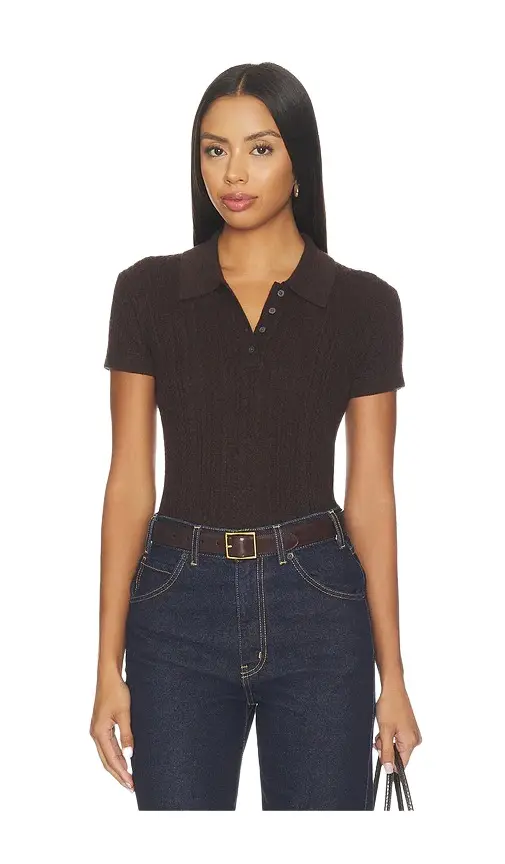 The Micro Cable Polo Shirt The Micro Cable Polo Shirt