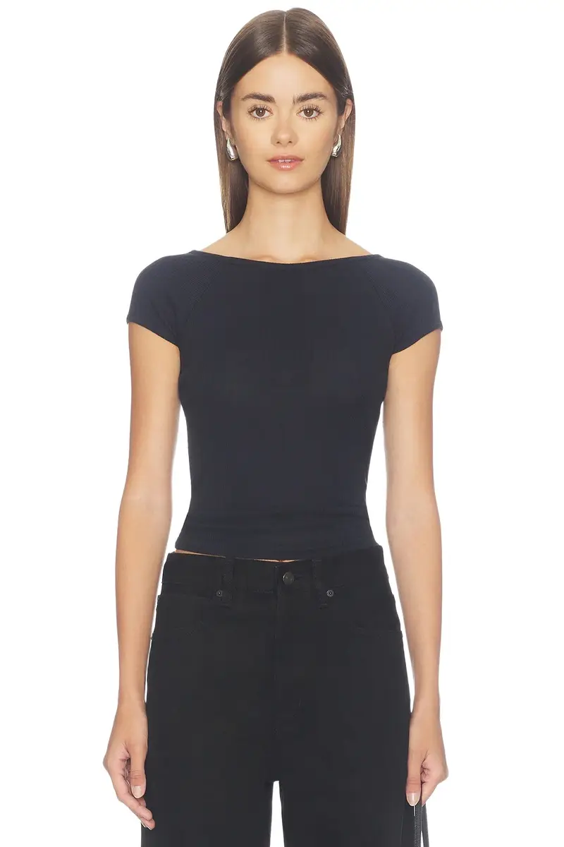 GOOD AMERICAN The Rib Scoop Top