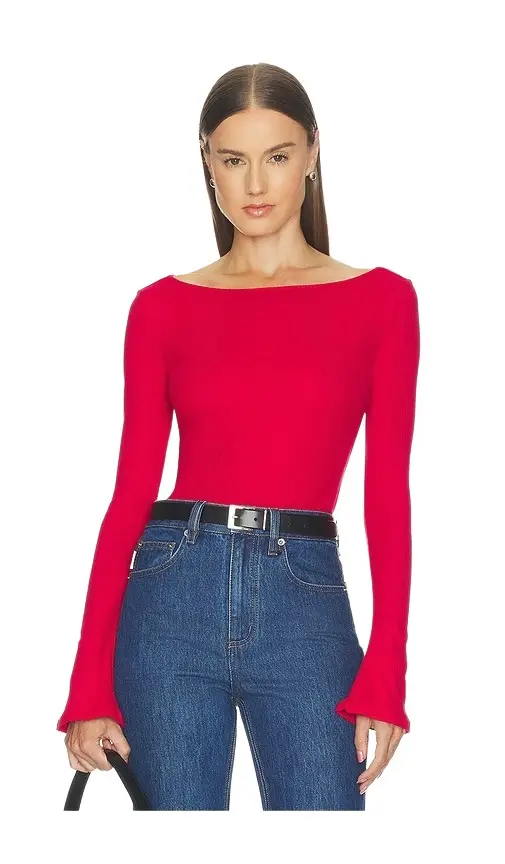 The Rib Scoop Boatneck Top The Rib Scoop Boatneck Top