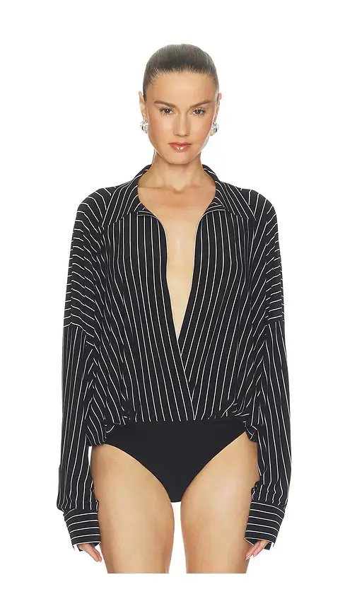 Norma Kamali Oversized Bodysuit | Thumbnail 2