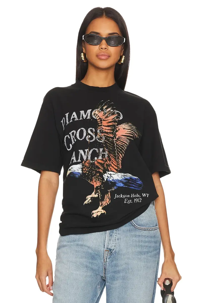 Diamond Cross Ranch Wing Span T-shirt