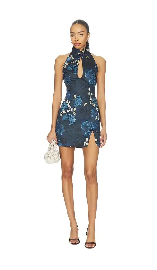 Sau Lee Eva Satin Dress