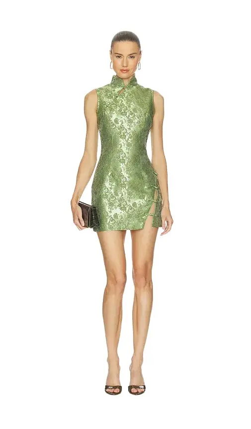 Sau Lee Ines Jacquard Dress