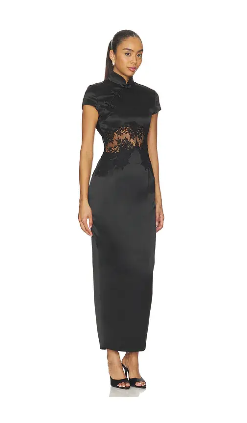 Sau Lee Charlize Satin Dress | Thumbnail 2 Sau Lee Charlize Satin Dress | Thumbnail 2
