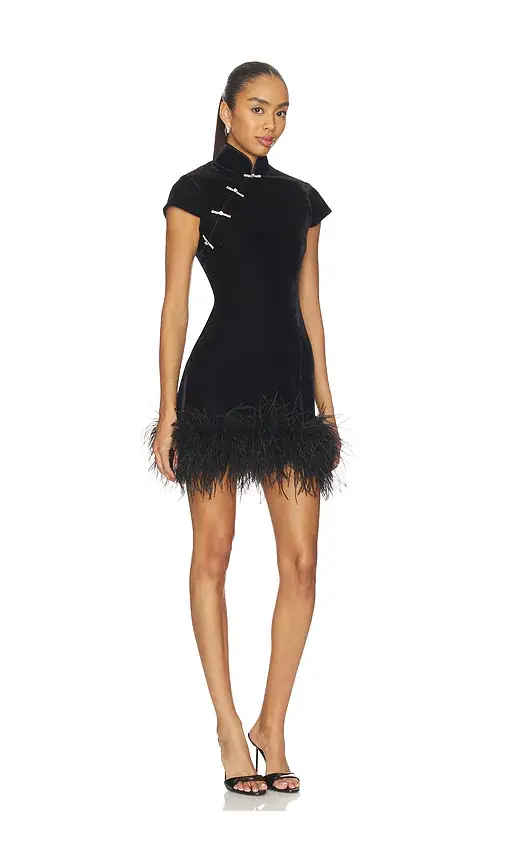 Sau Lee Morgan Velvet Dress | Thumbnail 2 Sau Lee Morgan Velvet Dress | Thumbnail 2