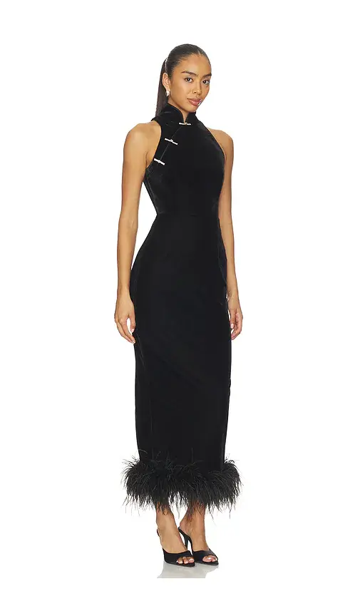 Sau Lee Jillian Velvet Dress | Thumbnail 2 Sau Lee Jillian Velvet Dress | Thumbnail 2