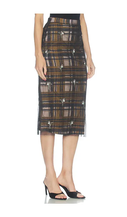 Essentiel Antwerp Kate Embellished Mesh Skirt | Thumbnail 2 Essentiel Antwerp Kate Embellished Mesh Skirt | Thumbnail 2