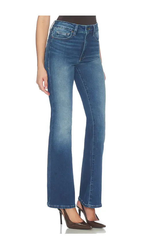 GOOD AMERICAN Soft Tech Good Classic Bootcut Jeans | Thumbnail 2