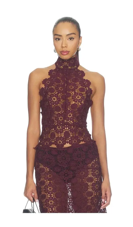 Trophy Lace Halter Top Trophy Lace Halter Top