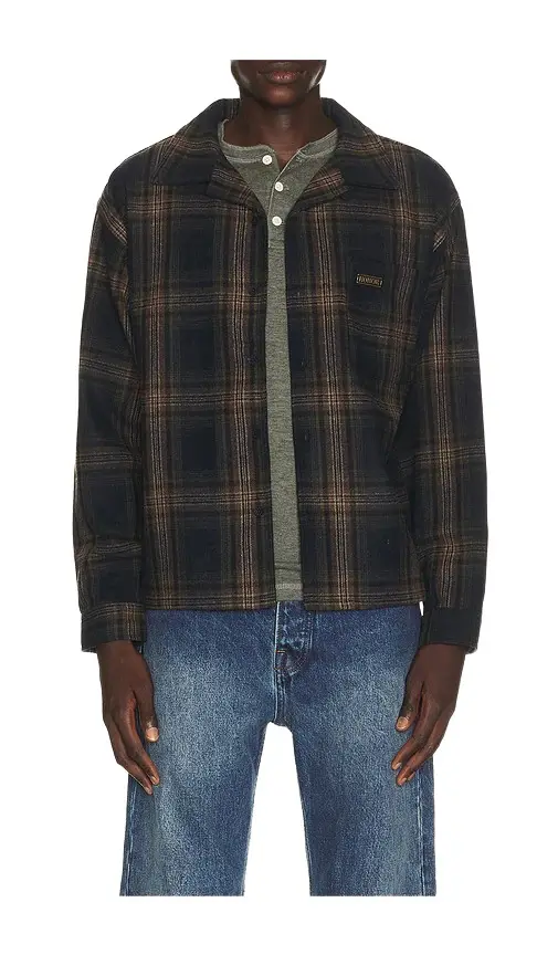 Honor The Gift Plaid Flannel Long Sleeve Overshirt