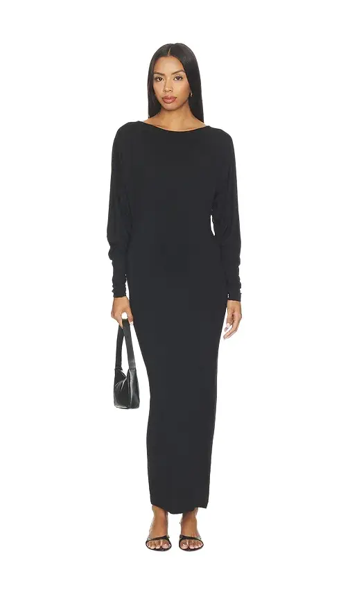 ÉTERNE Mountain Soft Jersey Midi Dress