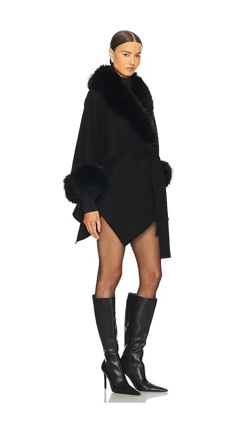 Alice + Olivia Alice + Olivia Joanne Sweater Coat With Faux Fur Trim | Thumbnail 2 Alice + Olivia Alice + Olivia Joanne Sweater Coat With Faux Fur Trim | Thumbnail 2