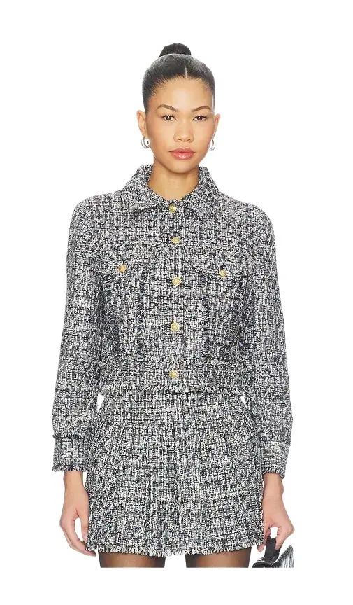 Alice + Olivia Alice + Olivia Chloe Cropped Boxy Jacket