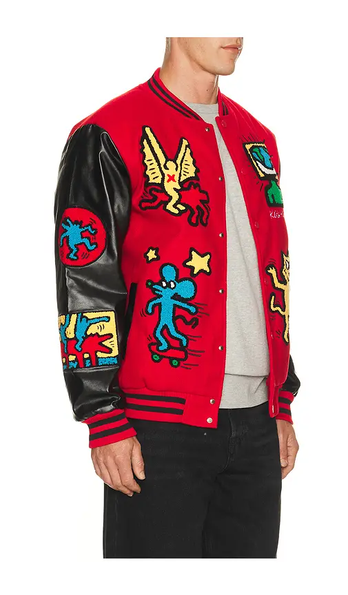 REASON Keith Haring Varsity Jacket | Thumbnail 2 REASON Keith Haring Varsity Jacket | Thumbnail 2