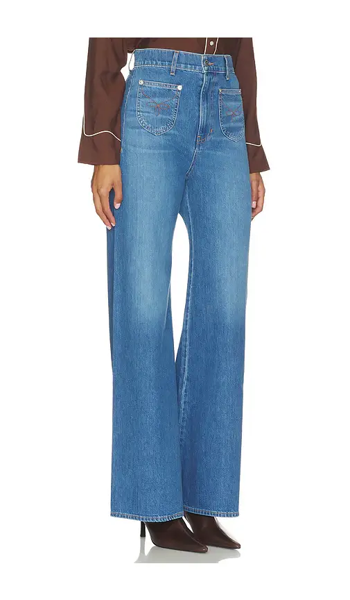Veronica Beard Grant Western Stitch Jeans | Thumbnail 2 Veronica Beard Grant Western Stitch Jeans | Thumbnail 2