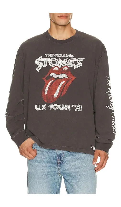 x Rolling Stones Oversized Long Sleeve Tee x Rolling Stones Oversized Long Sleeve Tee