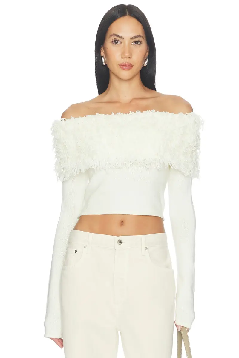 MORE TO COME Cleo Fringe Sweater