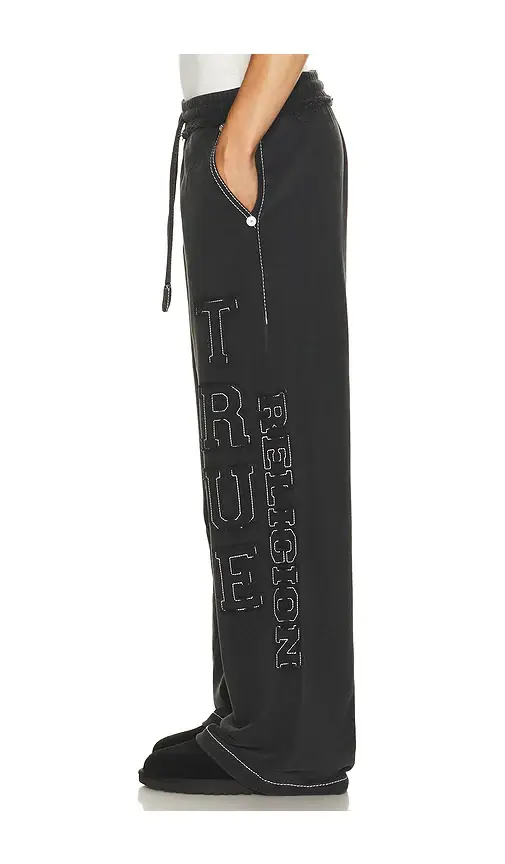 True Religion Applique Big T Baggy Sweatpants | Thumbnail 2 True Religion Applique Big T Baggy Sweatpants | Thumbnail 2