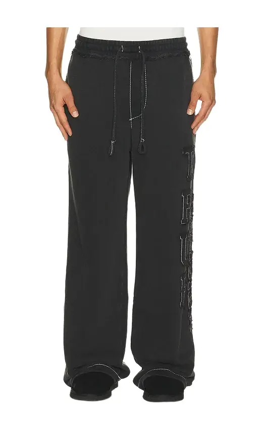 True Religion Applique Big T Baggy Sweatpants