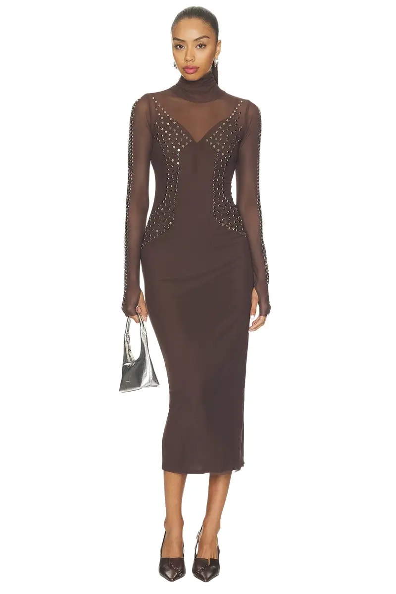 Shailene Studded Mesh Dress Shailene Studded Mesh Dress