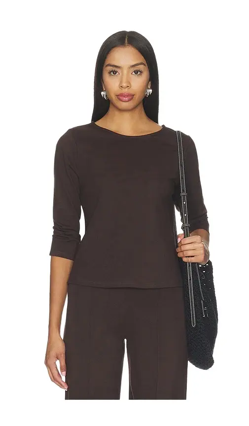 Ripley Rader Ponte Knit 3/4 Sleeve Top