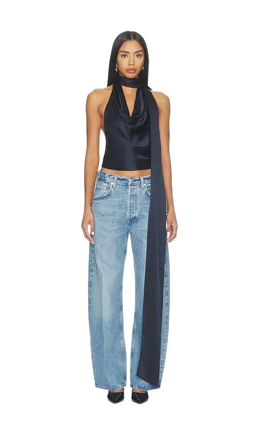 Orseund Iris Cowl Neck Halter Top