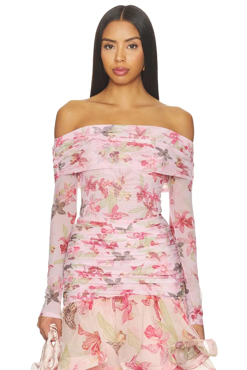 Orchid Bloom Tulle Bodysuit Orchid Bloom Tulle Bodysuit