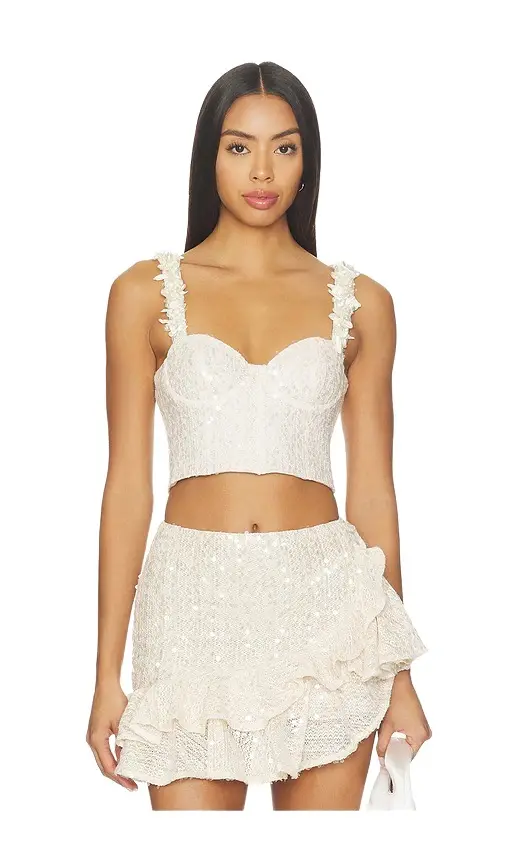 PatBo Lara Crochet Corset Top