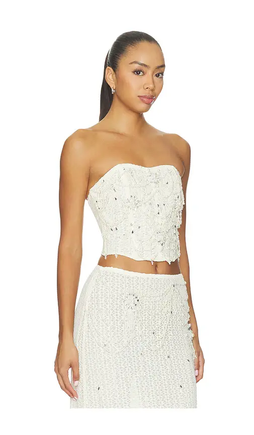 PatBo Pearl Mesh Top | Thumbnail 2