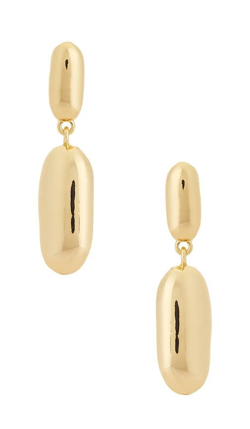 Gold Oval Drop Earrings Gold Oval Drop Earrings
