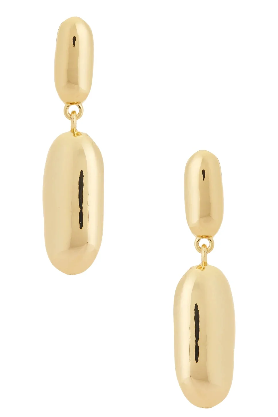 Gold Oval Drop Earrings Gold Oval Drop Earrings