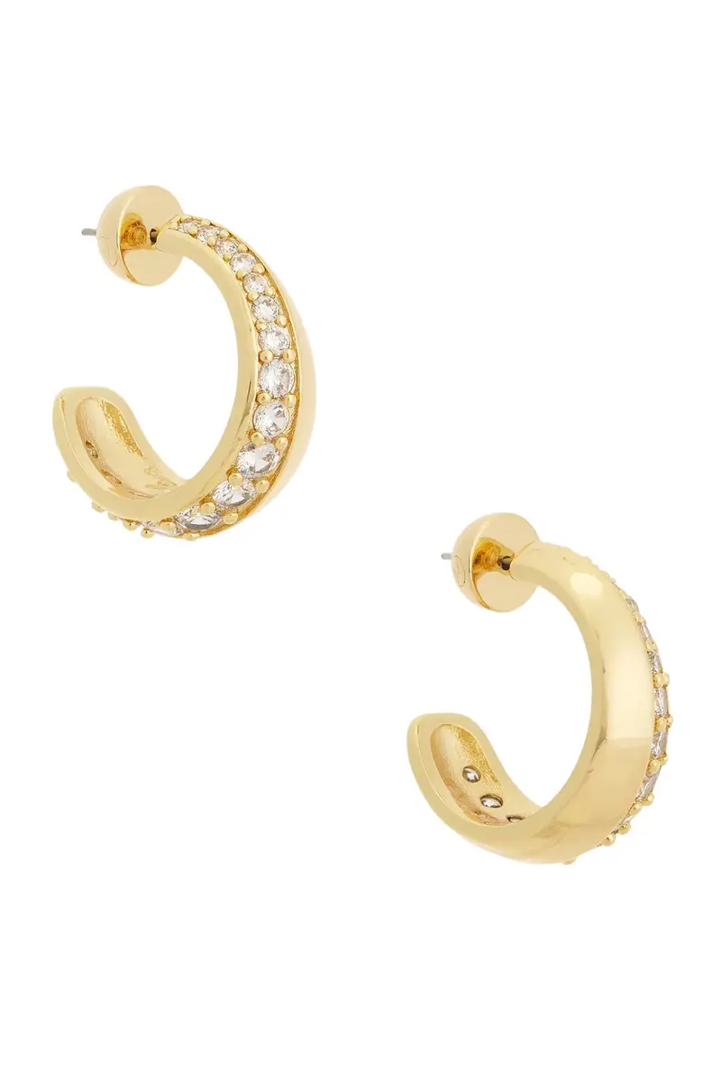 Crystal Curve Huggie Hoops Crystal Curve Huggie Hoops