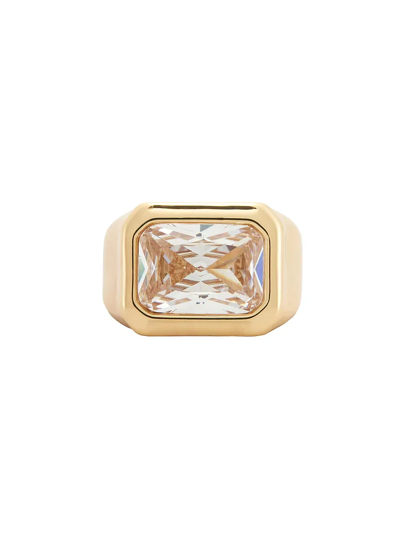 Ettika Crystal Signet Ring