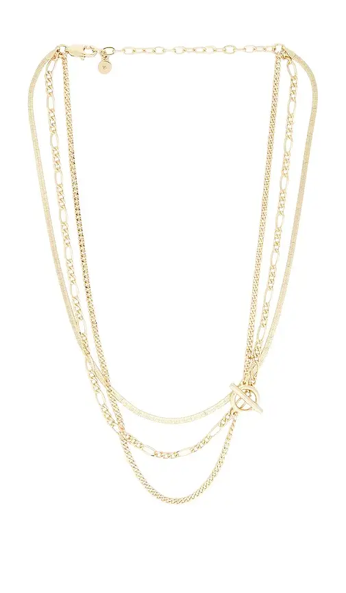 Ettika Gilded Layered Link Necklace