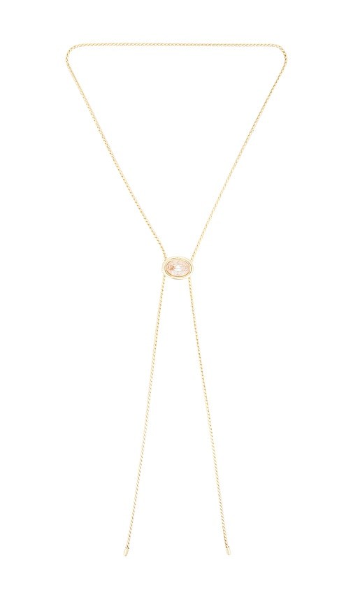 Ettika Crystal Bezel Bolo Necklace