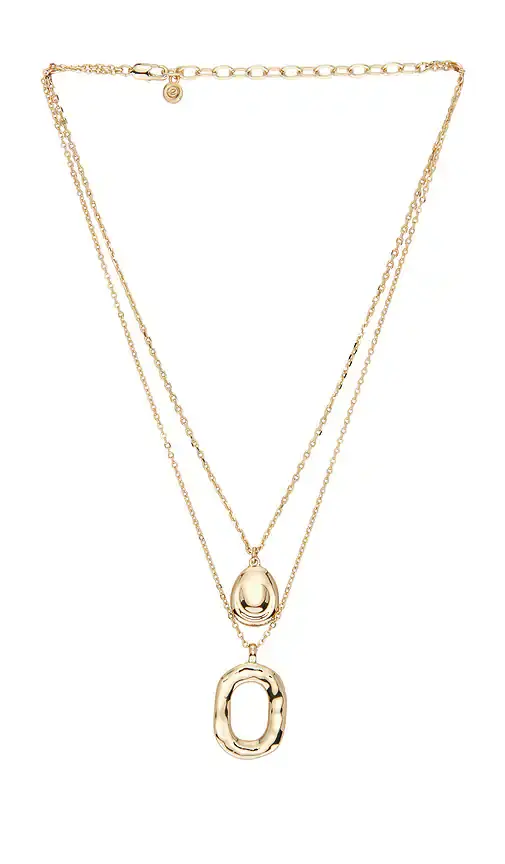 Layered Gold Link Pendant Necklace Layered Gold Link Pendant Necklace