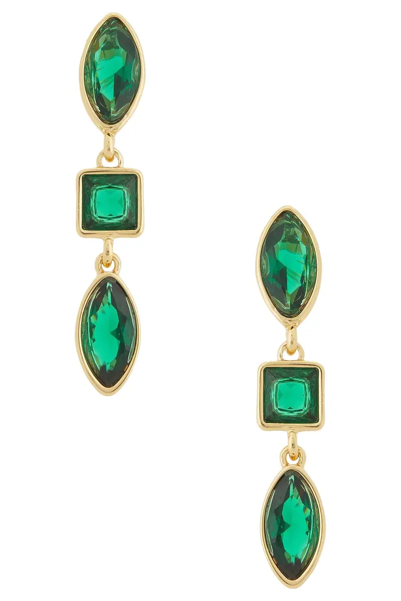 Mixed Shape Drop Earrings