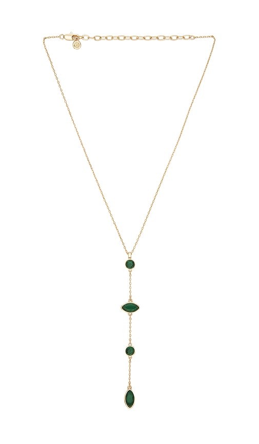 Ettika Crystal Cascade Lariat Necklace