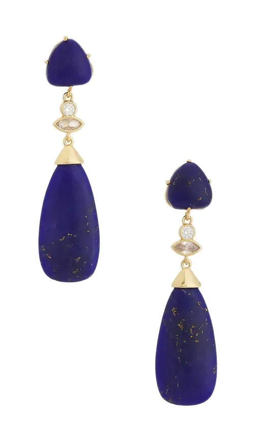 Ettika Lapis Solstice Drop Earrings