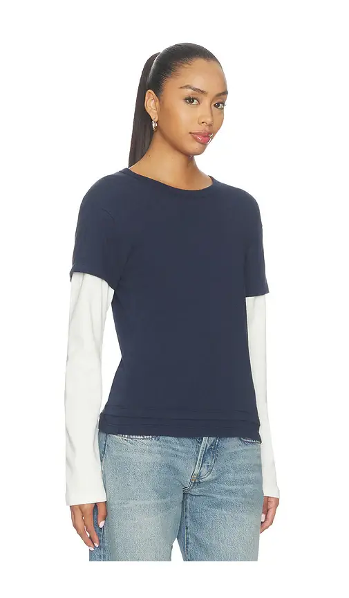 EB Denim Rory Layered Long Sleeve Top | Thumbnail 2 EB Denim Rory Layered Long Sleeve Top | Thumbnail 2