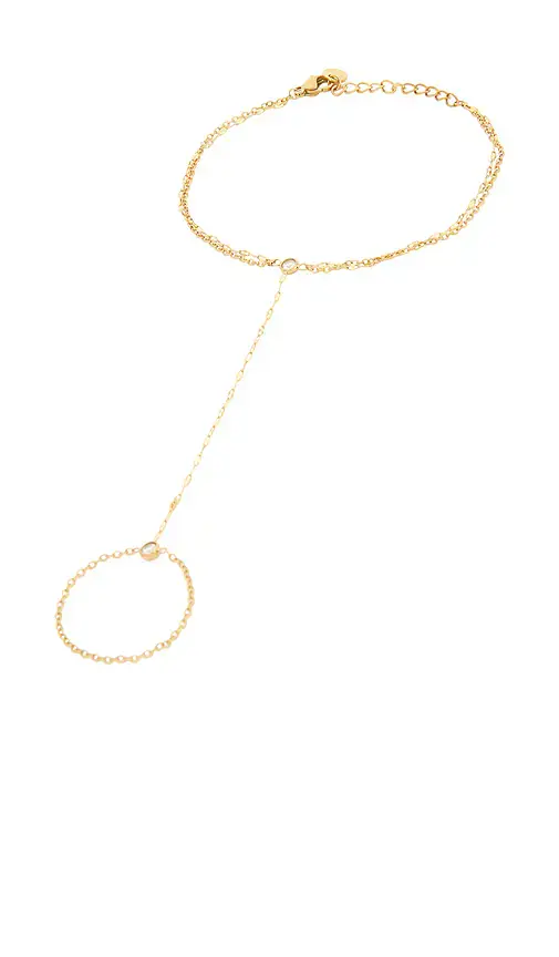 petit moments Layered Pave Handchain