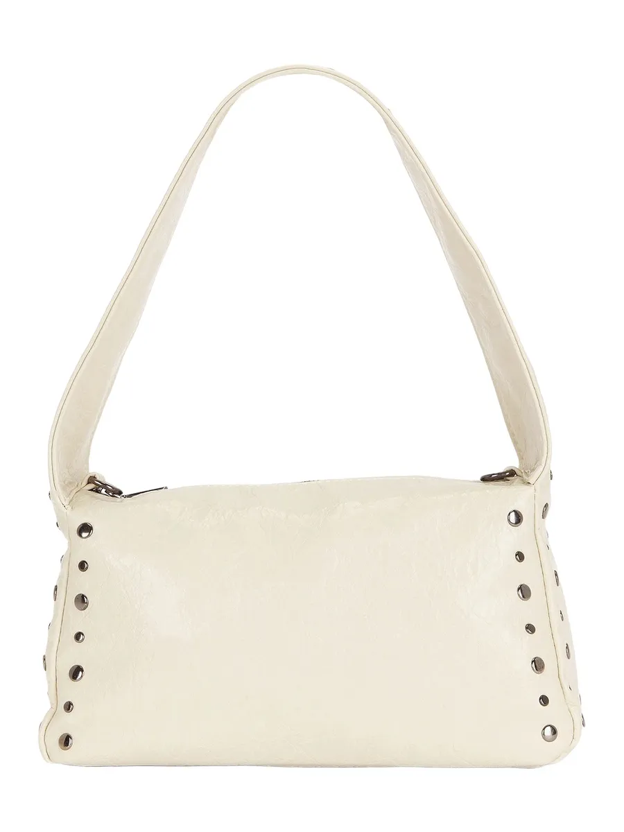 Slouchy Faux Leather Hobo Bag