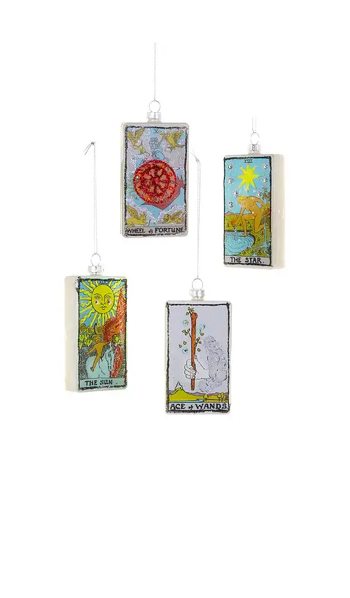 Cody Foster & Co Tarot Cards Ornament Set Of 4