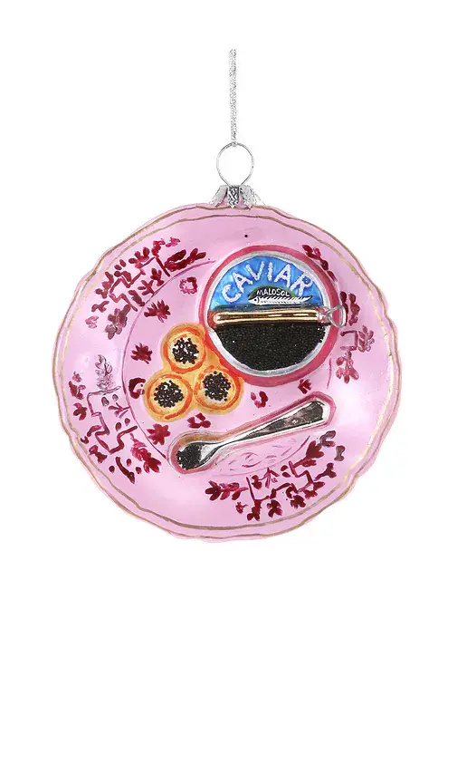 Cody Foster & Co Plated Caviar Ornament