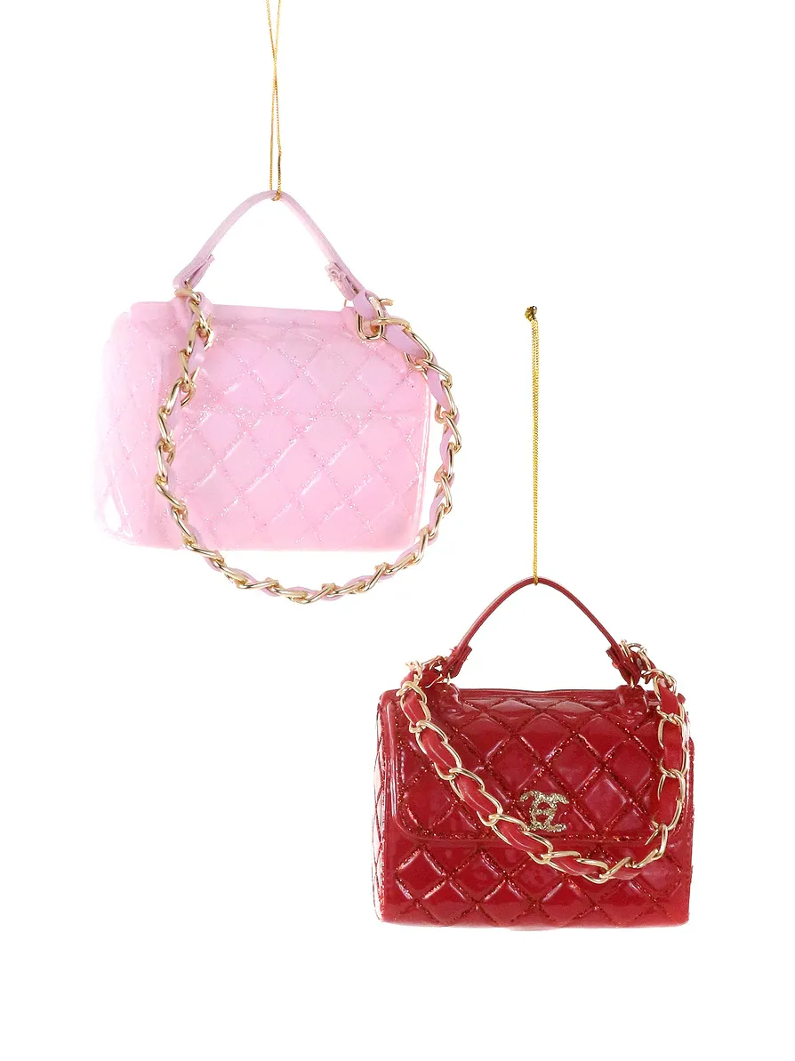 Cody Foster & Co Luxe Handbags Ornament Set Of 2