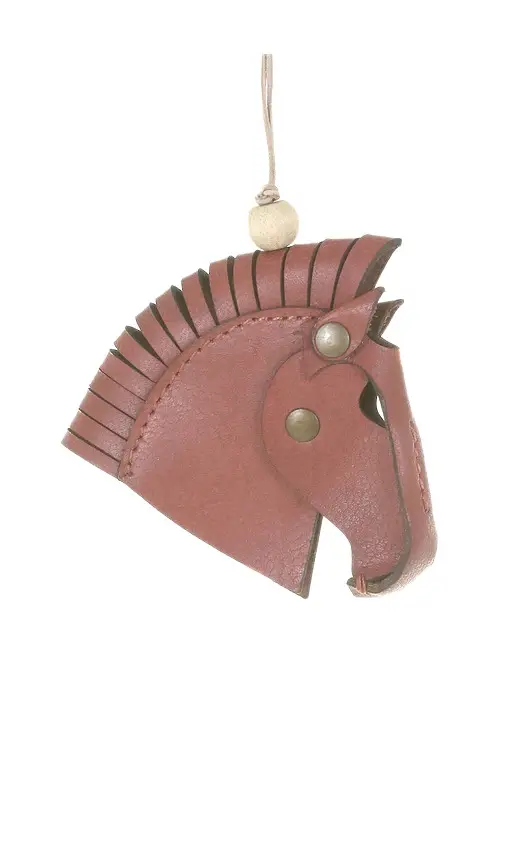 Cody Foster & Co Leather Hanging Horse Ornament